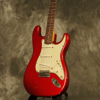 1964 pre-CBS Fender Stratocaster R&R Candy Apple Red '60s nitro factory refinish image 5