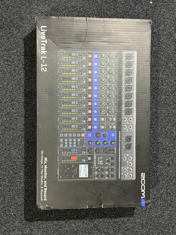 Zoom LiveTrak L-12 Digital Mixer / Recorder 2010s - Grey / Blue image 1