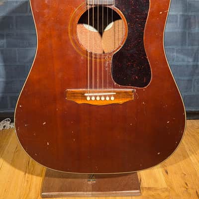 USA Vintage 1978 Guild D-25M Mahogany Brown w/ OHSC image 6