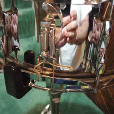 Premier 14 X5.5 Chrome Over Steel Snare Drum Chrome image 5