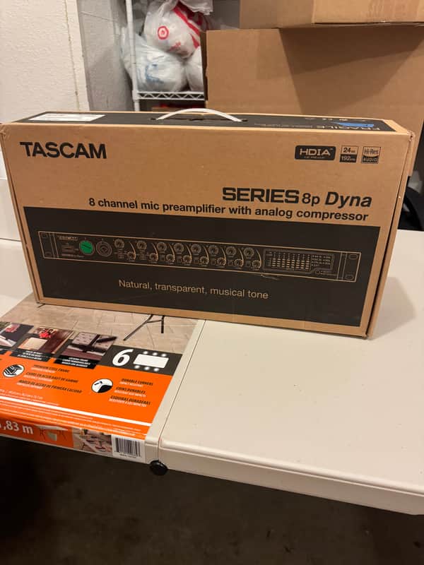 TASCAM Series 8P Dyna 8-Channel Microphone Preamp and Compressor 2019 - Present - Silver (11/2) image 1