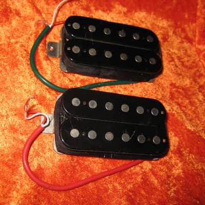 No Name Set of 2 Guitar Pickups 1990's Humbuckers Neck & Bridge image 1