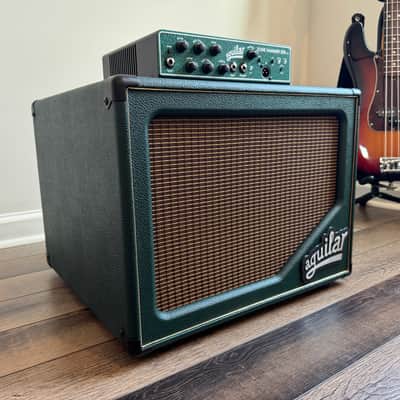 Aguilar Limited Edition Tone Hammer 500 Watt Bass Amp and SL112 Bass Cabinet in Racing Green - Matching Set - Mint! image 15
