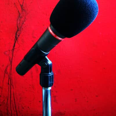 Vintage 1990's Audio-Technica ATM63HE dynamic hyper cardioid microphone w accessories Low Z # 1 image 2