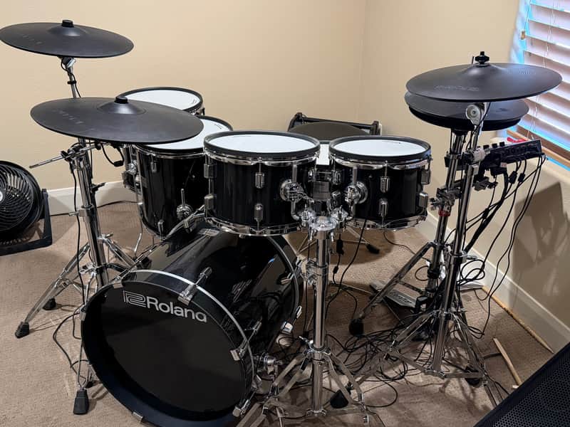 Roland VAD507 Acoustic Design Series Electronic V-Drum Kit 2022 - Present - Black image 1