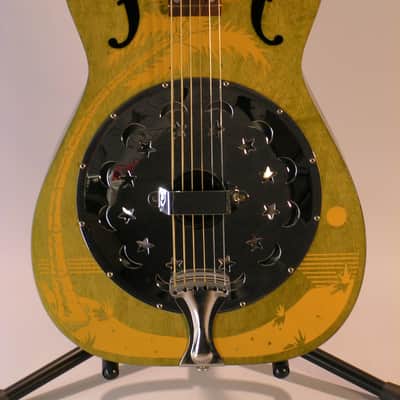 Dobro bois manche carré model Hula Blues de 1987 image 2