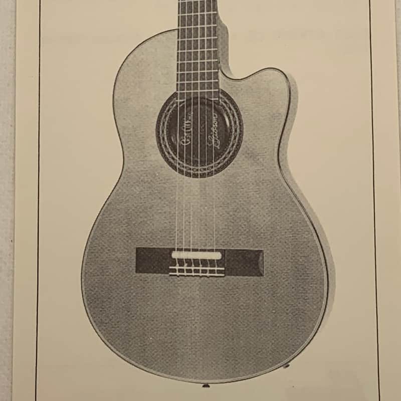 Gibson Chet Atkins CE Model Dealer Sheet 1982 image 1