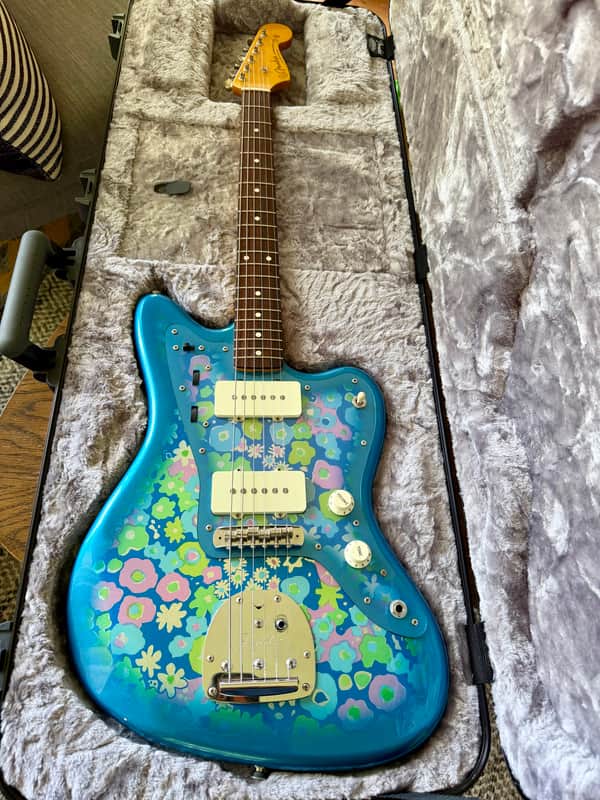 Fender MIJ Traditional '60s Jazzmaster 2018 - 2020 - Blue Flower image 1