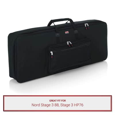 Gator Cases Keyboard Gig Bag fits Nord Stage 3 88, Stage 3 HP76