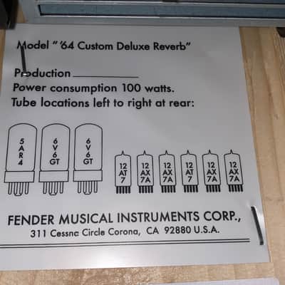 New Fender '64 Custom Deluxe Reverb image 5