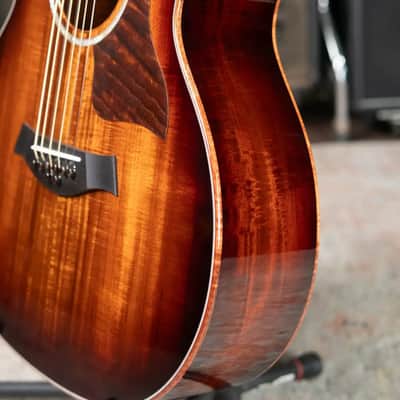 Taylor Catch Custom #44 C24e Grand Auditorium Baritone-8 8-String Acoustic/Electric Guitar - Figured Blackwood with Hardshell Case image 6