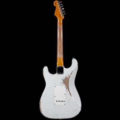 Fender Custom Shop 1961 Stratocaster Heavy Relic Aged Olympic White R121547 image 6