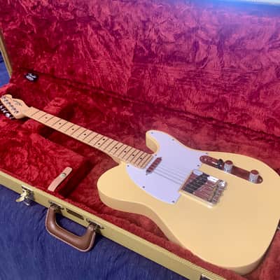 2021 Fender American Performer Telecaster Hum with Maple Fretboard 75TH ANNIVERSARY - Vintage White image 1