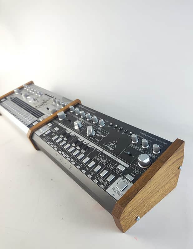 Behringer TD3 RD6 Real Oak Wood Stand Side panel Bass Line Synthesizer Wooden Stand image 1