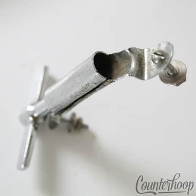 *Slingerland Drum Key+Mount Marching/Parade Drum Chrome Vintage 60s USA 2 5/8"* image 2