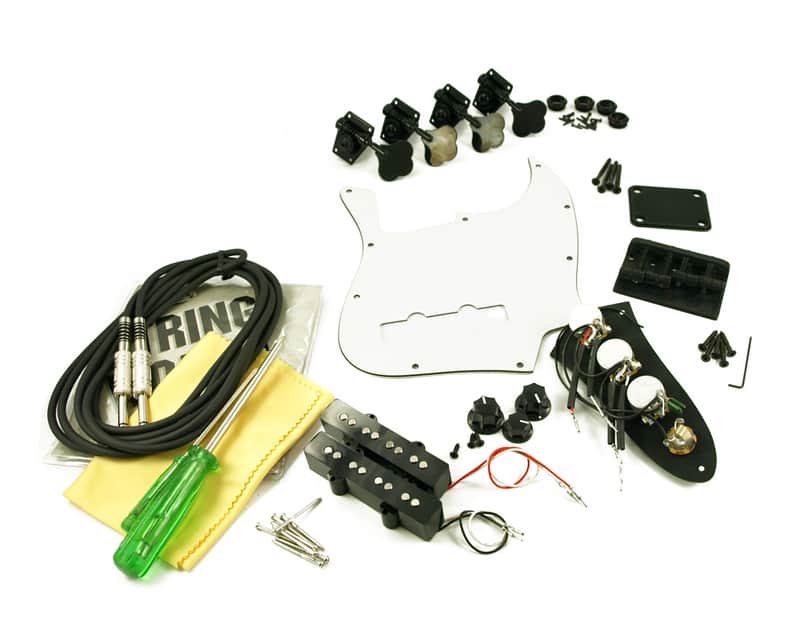 WD Parts Kit For Fender Jazz Bass Black image 1