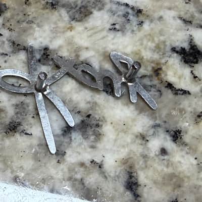 Kay Headstock Metal Logo Emblem Vintage image 3