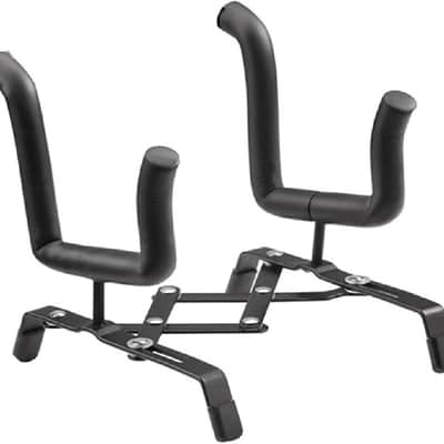Fold-Flat Ukulele Stand Floor Foldable Violin Stand with Padded Small Instrument Stand for Ukulele, Mandolin and Violin (H-Type Retractable) image 1