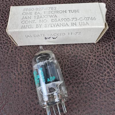 Sylvania Mil Spec USA 12AX7 Vaccuum Tube USA - 1971 image 2