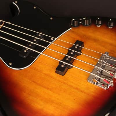 Cort GB34JJ 4-String Electric Bass, JJ Pickups, 3 Tone Sunburst image 2