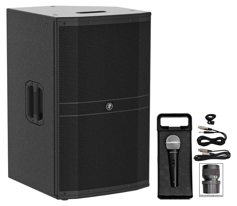 Mackie DRM215-P 15" 1600 Watt Professional Passive DJ PA Speaker+Microphone image 1