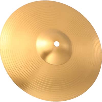10 Inch Drum Cymbal Brass Crash Ride Hi-Hat Percussion Instrument for Beginners and Professional Jazz Drummers image 1