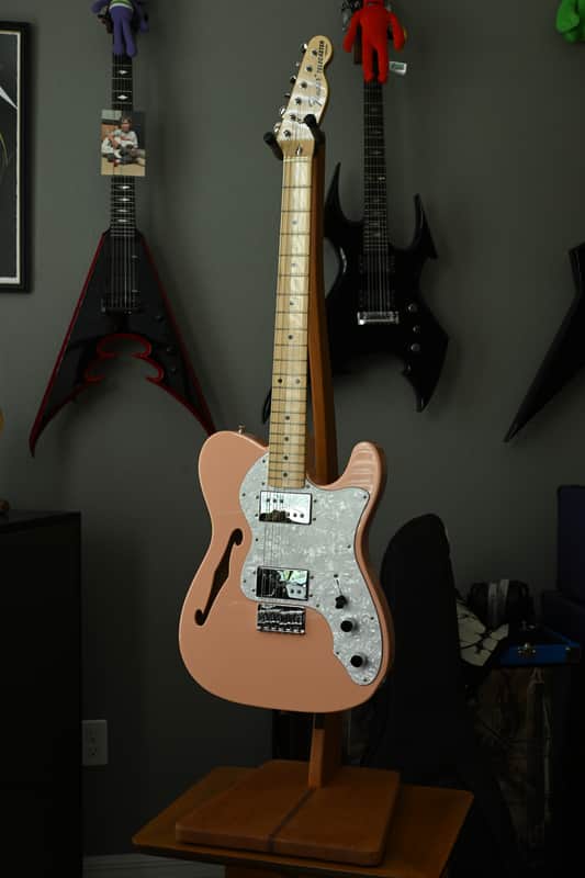 Fender MIJ Flamingo Pink Telecaster Thinline 2017 - UPGRADED GIG BAG! image 1