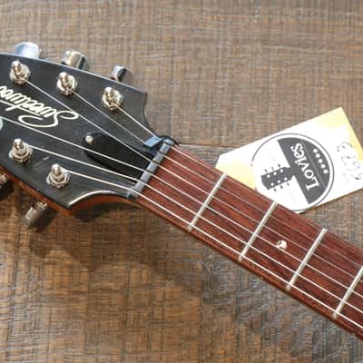 Sweetwood Rosewood Double-Cut Natural Electric Guitar + OHSC (5673) image 12