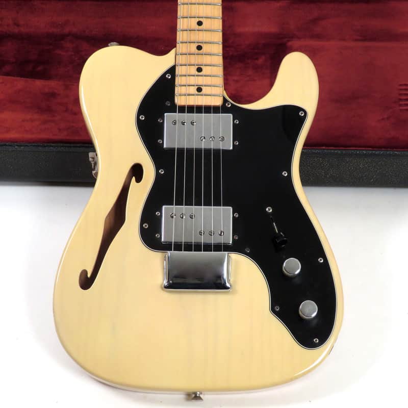 1978 Fender Telecaster Thinline - Original Transparent Blonde Finish- Large Neck Profile - Wide Range Pickups image 1