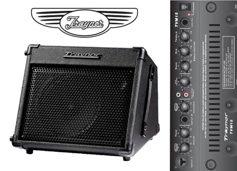 TRAYNOR TVM15 Compact Rechargeable Battery Powered Speaker / PA System image 1