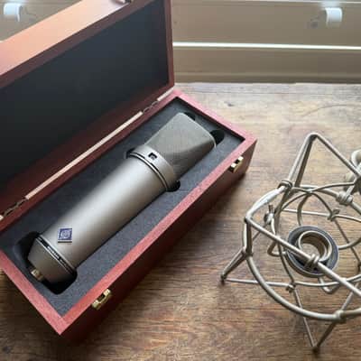 Neumann U87 Ai Microphone and E87 Shock-mount - Nickel image 1