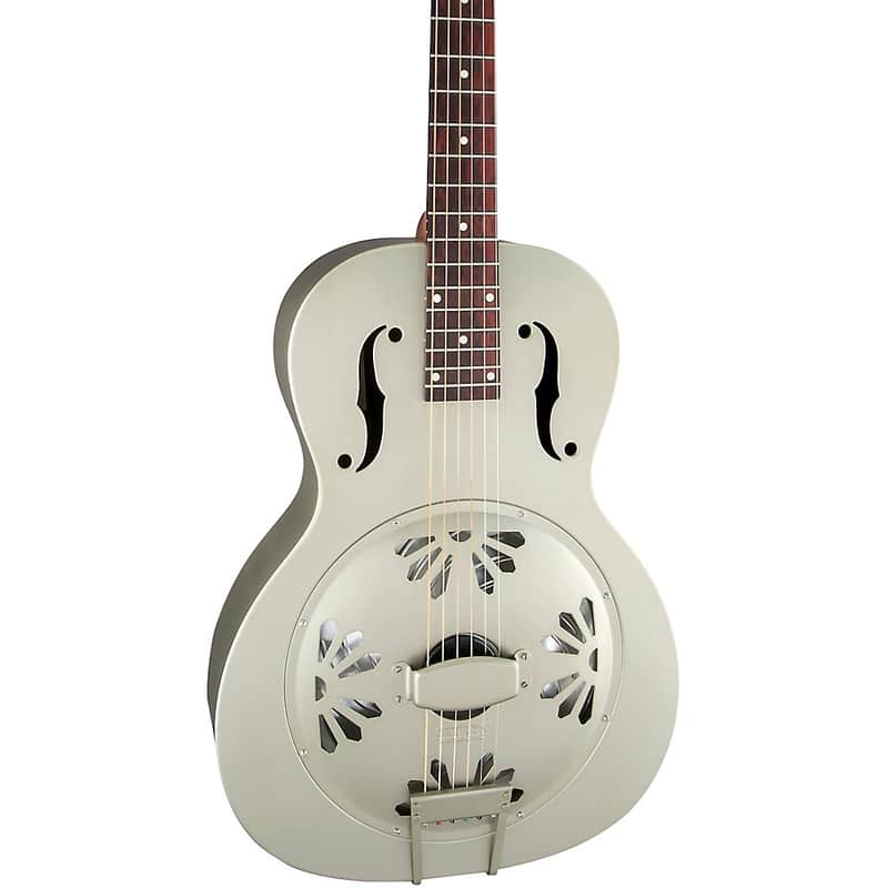 Gretsch Guitars G9201 Honey Dipper Round-Neck, Brass Body Biscuit Cone Resonator Guitar Regular image 1