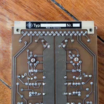 With audio demo: Vintage Neumann V472-2 dual mic preamp card - fully recapped - 6 .. 46dB Gain image 4
