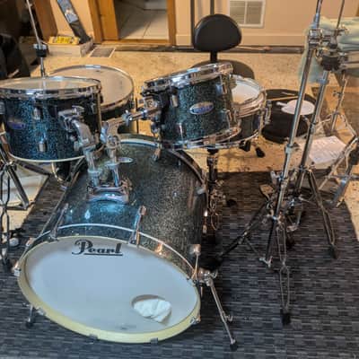Pearl Decade Maple 10/12/ 16/ 22/14x5.5" 5pc - Limited Edition Ocean Galaxy Flake w/ Hardware and Throne image 2