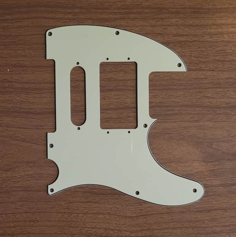 Tele Pickguard Wide Range Humbucker and Single Coil Route 3 ply mint image 1