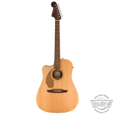 Fender Redondo Player Left-Handed, Walnut Fingerboard, Gold Pickguard, Natural image 3