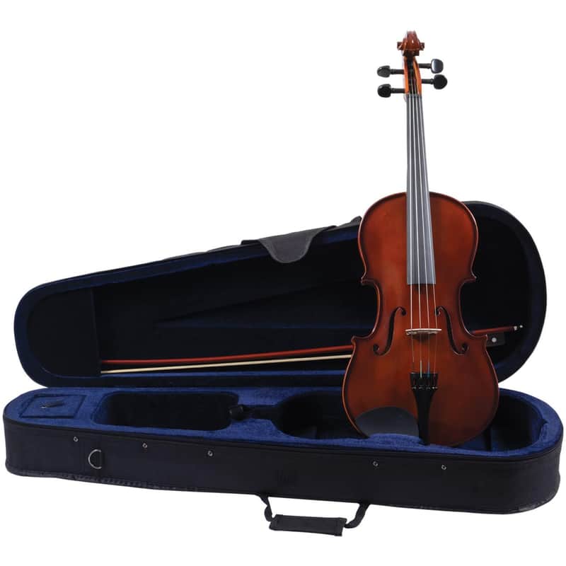 Palatino Allegro VA-450 Hand Carved Viola Outfit with Case and Bow, 15" Size image 1