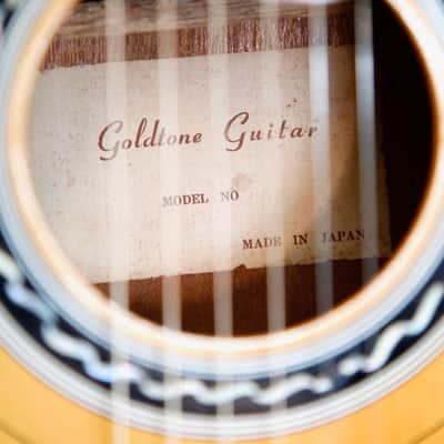 Goldtone Guitar Model No 400 Acoustic Guitar Made In Japan Vintage Pre-Owned image 7