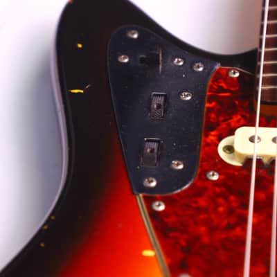 Fender Jaguar 1963 - Sunburst - cool sounding and all original Pre-CBS Jaguar with original hard case - check video! image 20