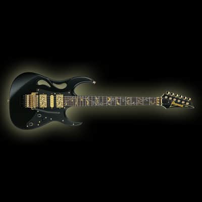 Ibanez PIA3761 Steve Vai Signature Electric Guitar - Onyx Black image 2