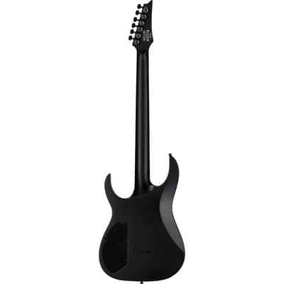 Ibanez RGRTBB21 Iron Label Baritone Electric Guitar, Black Flat imagen 6