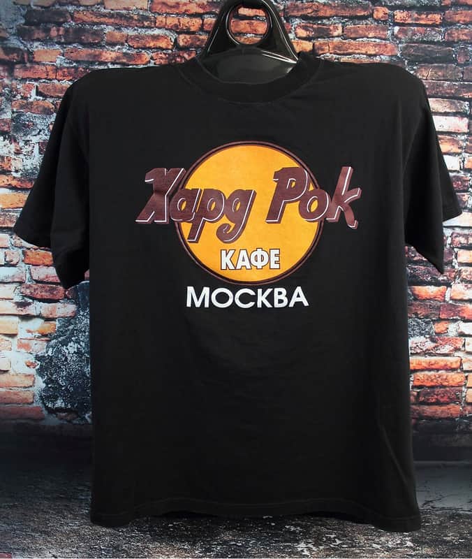 Hard Rock Cafe T-shirt Moscow, Russia Size L image 1