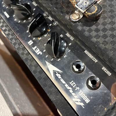 Ampeg Model J-12T Jet II 15-Watt 1x12" Guitar Combo 1995 - 2006 - Rehoused in 1960’s Reverberocket Cab - Blue Check image 6