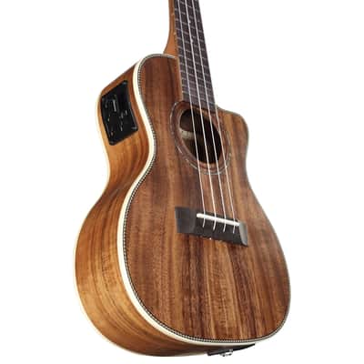 Alvarez AU90CCE Artist Concert Cutaway Acoustic-Electric Ukulele (Natural Satin) image 5