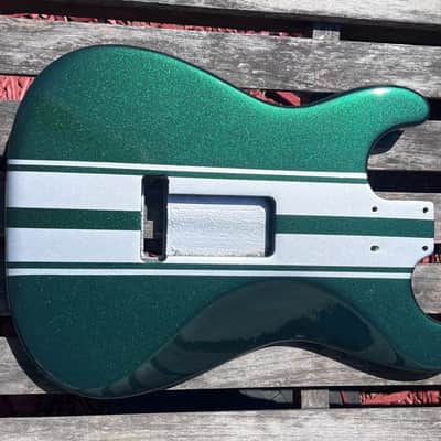 JVG ST BODY RELIC  GREEN EMERALD DEEP pearl     STRIPES -Z/28    ALDER     JVGuitars Reborn Old 2024 image 4