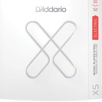 D'Addario XSE1052 XS Nickel Coated Electric Guitar Strings - Light Top / Heavy Bottom (10-52)