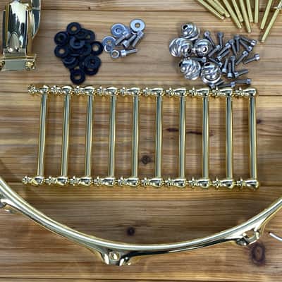 6.5"x14" Brass Snare Drum Hardware Kit - Brass image 3