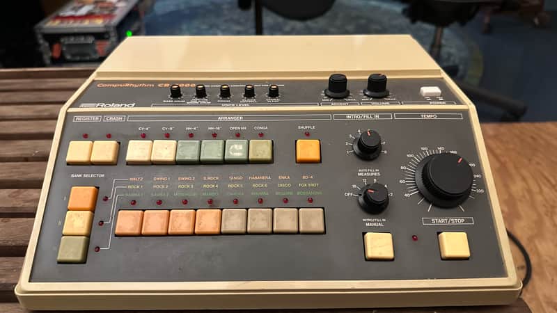 Roland CR-5000 CompuRhythm 1980s - White image 1