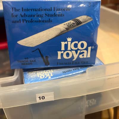 Rico 10 Rico Royal Tenor Sax Reeds #3.5 2025 - Wood image 2