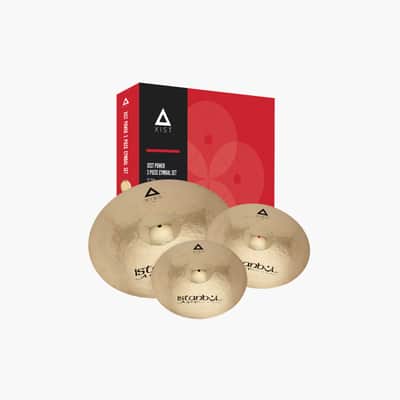 Istanbul Agop Xist Series Cymbal Power Box Set | 14"Hi Hats, 16"Crash, 20" Ride With Cymbal Bag image 1